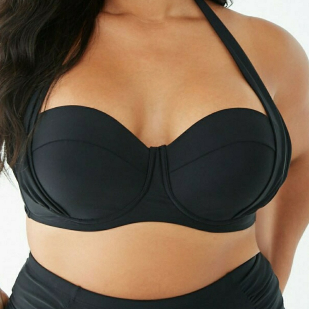 Plus size Halter Bikini Top